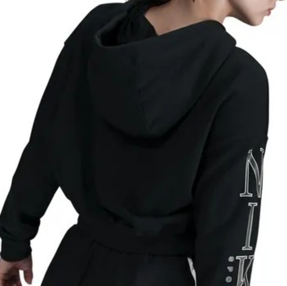 Nike Sportswear Club FleeceWomen's Oversized Cropped Hoodie Size S - Picture 3 of 3